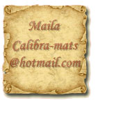 Maila Calibra-mats@hotmail.com